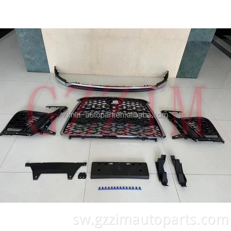 Mbele ya Bumper Grille kwa Uboreshaji wa LX600 hadi toleo la F-Sport